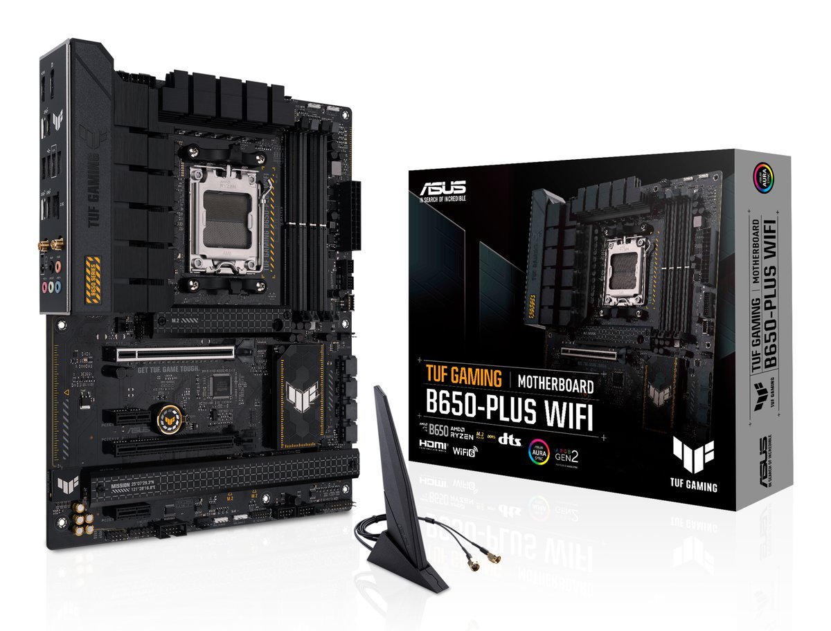 Scheda madre ASUS TUF GAMING B650-PLUS WIFI ATX con Wi-Fi 6 e supporto per DDR5