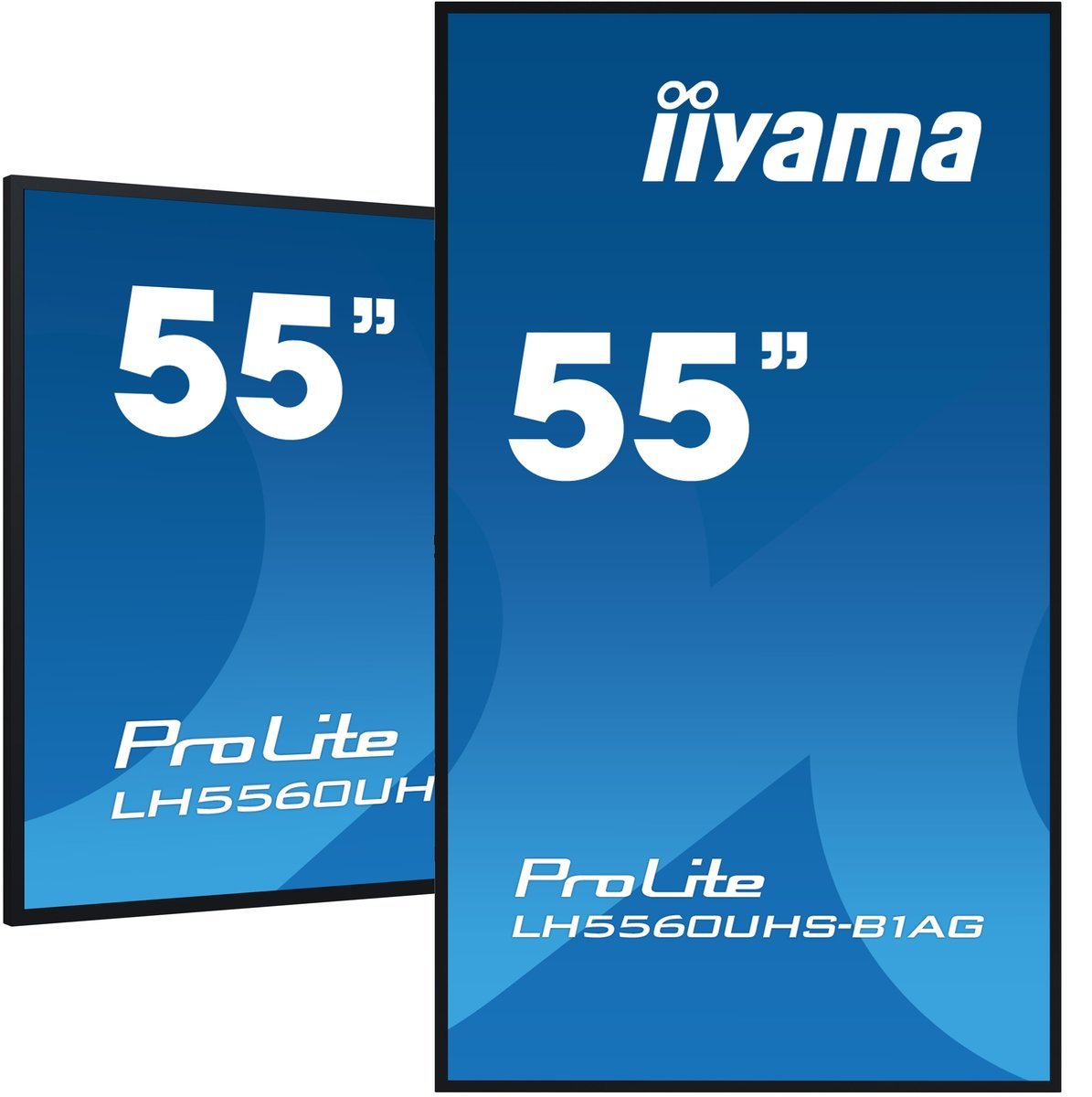 iiyama ProLite LH5560UHS-B1AG - 55" Categoria diagonale (54.6" visualizzabile) Display LCD retroilluminato a LED - segnaletica digitale - con lettore multimediale integrato nel SoC - 4K UHD (2160p) 3840 x 2160 - luminoso sul bordo - nero, finitura opaca