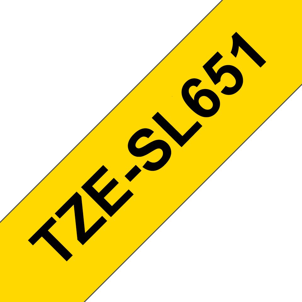 Brother TZe-SL651 - Autoadesivo - nero su giallo …