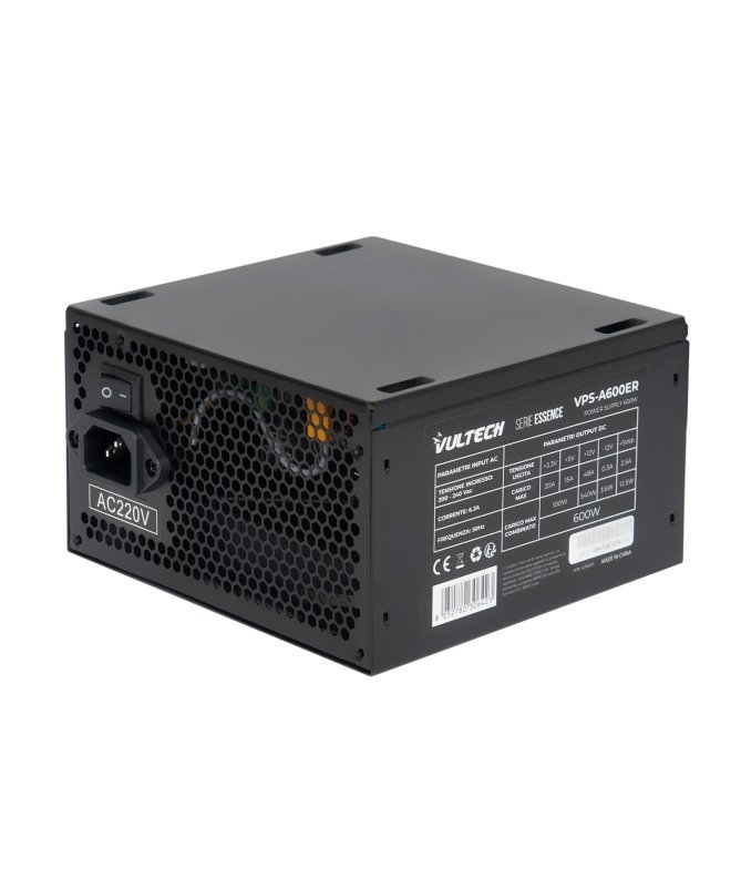 Vultech VPS-A600ER alimentatore per computer 600 W 24-pin ATX ATX Nero