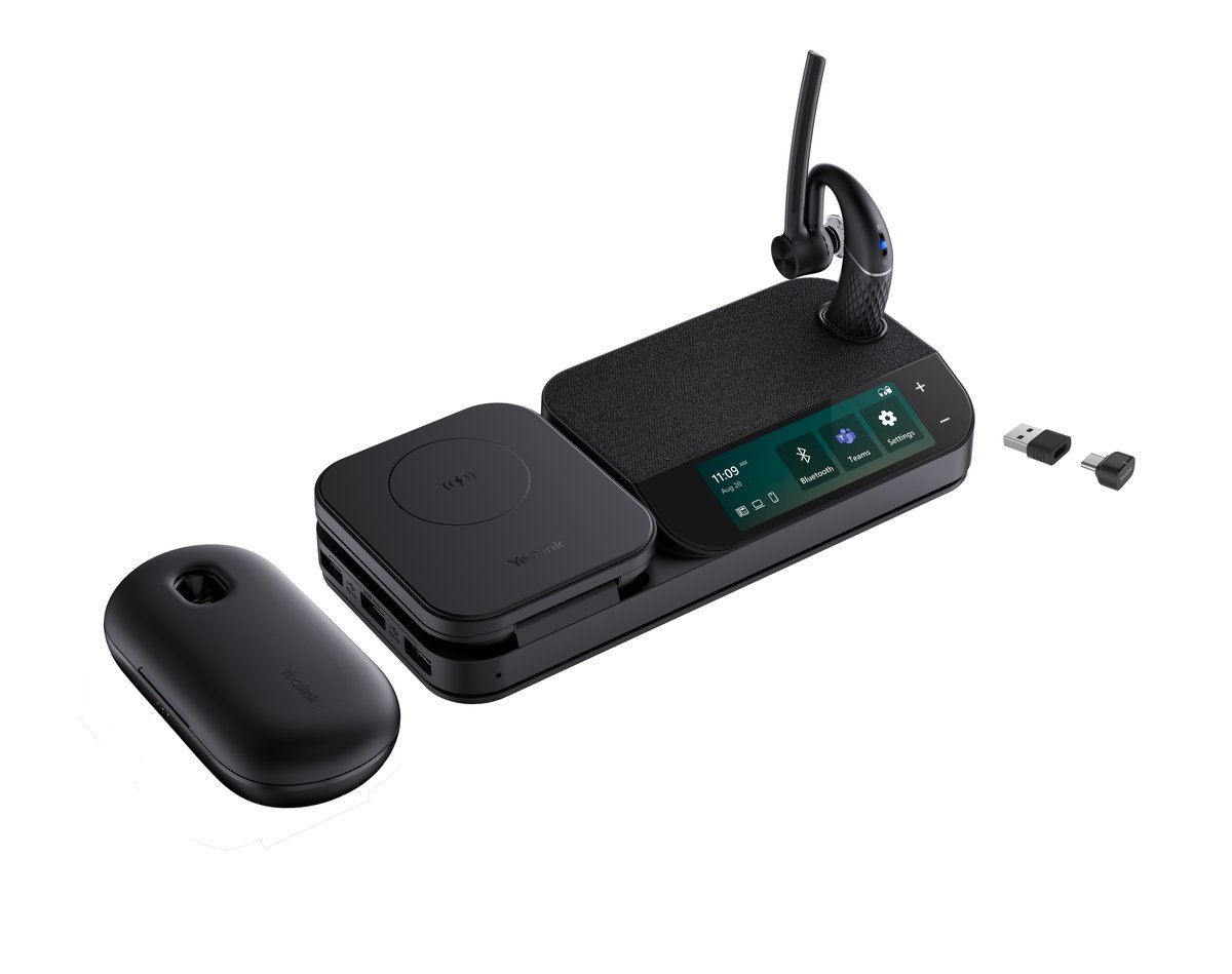 Yealink BH71 Workstation Pro USB-C/A Auricolare Wireless A clip Ufficio USB tipo-C Bluetooth Nero