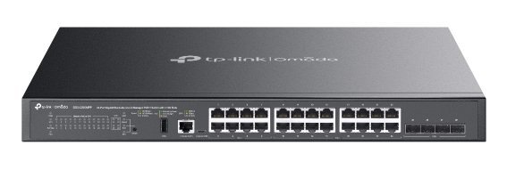 TP-LINK OMADA SG5428XMPP V1 SWITCH GESTITO L3 LITE - 24 x 10/100/1000 (PoE++) PoE++ (500 W) + 4 x 10Gb Ethernet SFP+ MONTABILE SU RACK