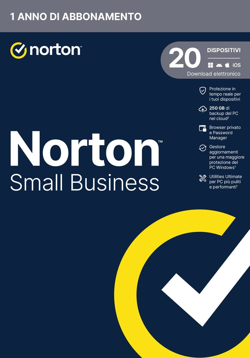 SOFTWARE ANTIVIRUS SMALL BUSINESS PREMIUM BOX - 20 DISPOSITIVI - 250GB (FC-21454845)
