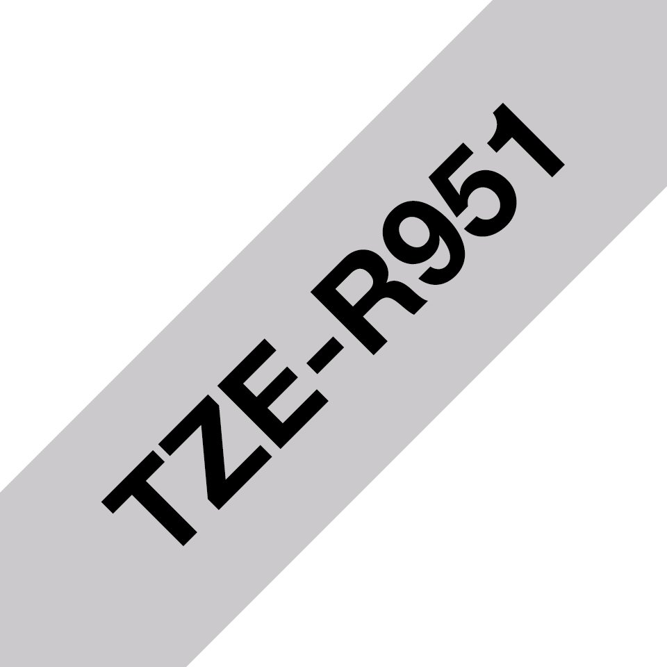 Brother TZe-R951 - Satinata - nero su argento …