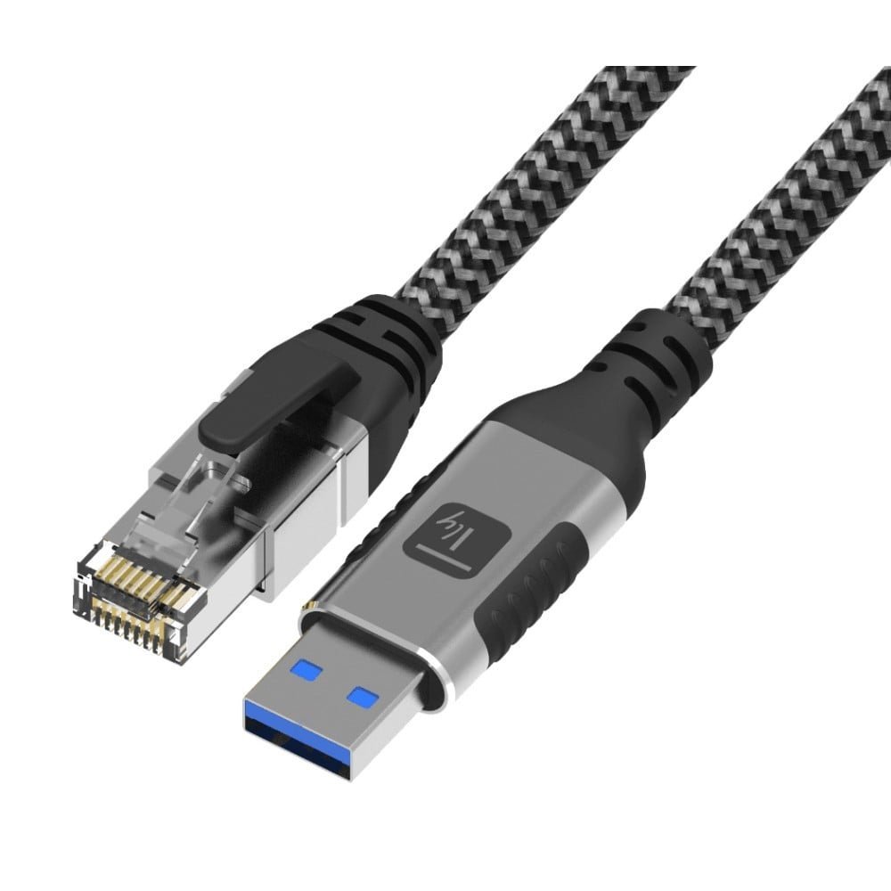 Techly ICOC U3A-RJ45-010 Adattatore/Cavo di rete USB-A a Gigabit Ethernet RJ45 1m