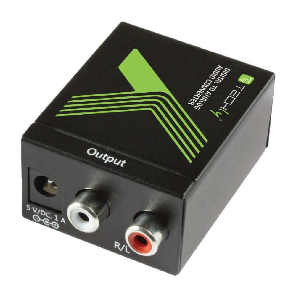 Techly IDATA SPDIF-3 Convertitore DAC Digitale SPDIF/Coassiale a RCA Analogico L/R