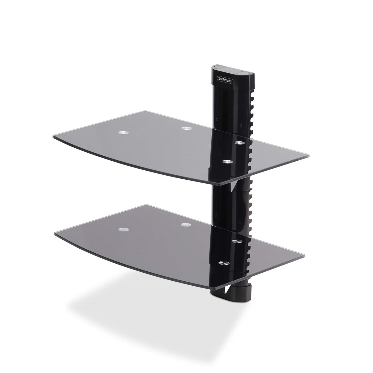 StarTech.com Dual Floating Wall-Mounted AV Shelves, Adjustable Height …