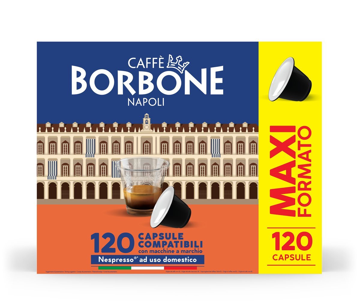 CAPSULE MONODOSE DI CAFFE' MISCELA NOBILE BLU COMPATIBILI MACCHINE NESPRESSO - 120PZ