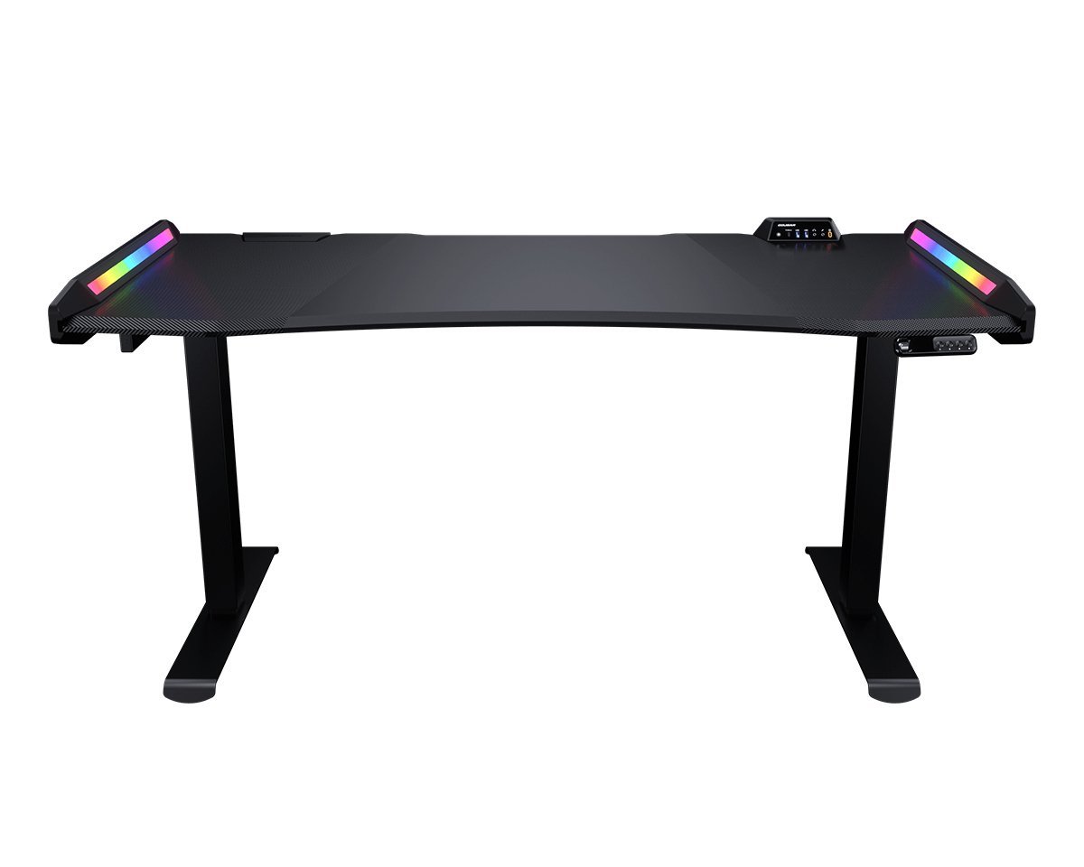 Cougar E-Mars Gaming Desk RGB, Regolazione Elettrica Altezza - Nero