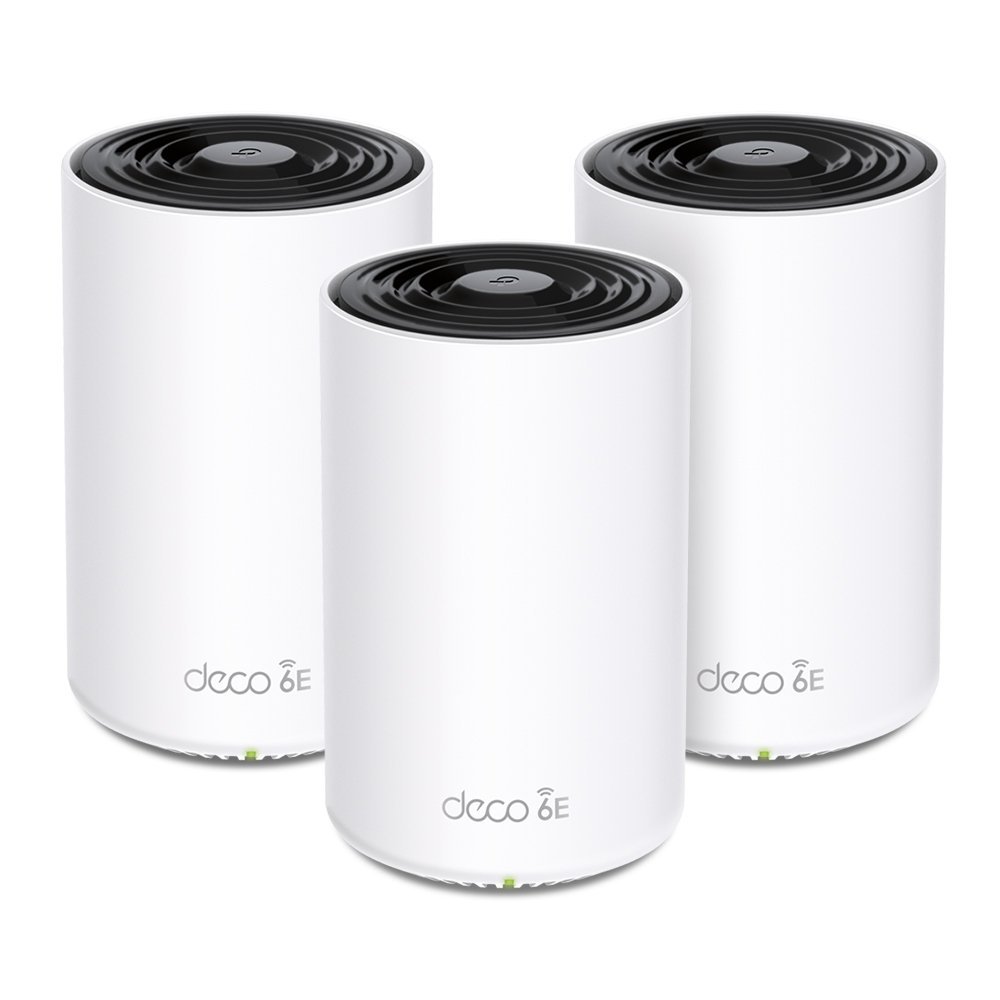 TP-Link Deco XE75 Pro (3-pack) Tri-band (2,4 GHz/5 GHz/6 GHz) Wi-Fi 6E (802.11ax) Bianco Interno