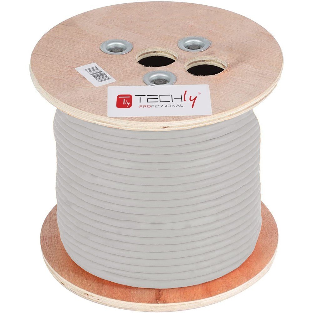 Techly ITP-C5F-305-RIS Cavo Cat5e F/UTP LSZH 305m 100% CU Grigio