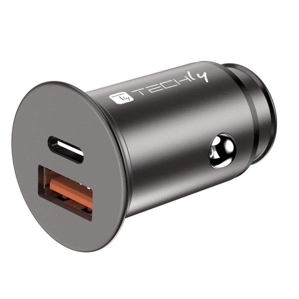 Techly IUSB2-CAR5-AC38W Caricatore per auto USB-C & USB-A …