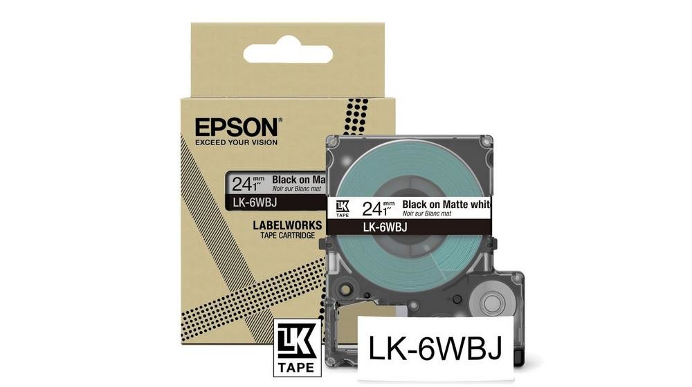 Epson LabelWorks LK-6WBJ - Nero su bianco opaco …