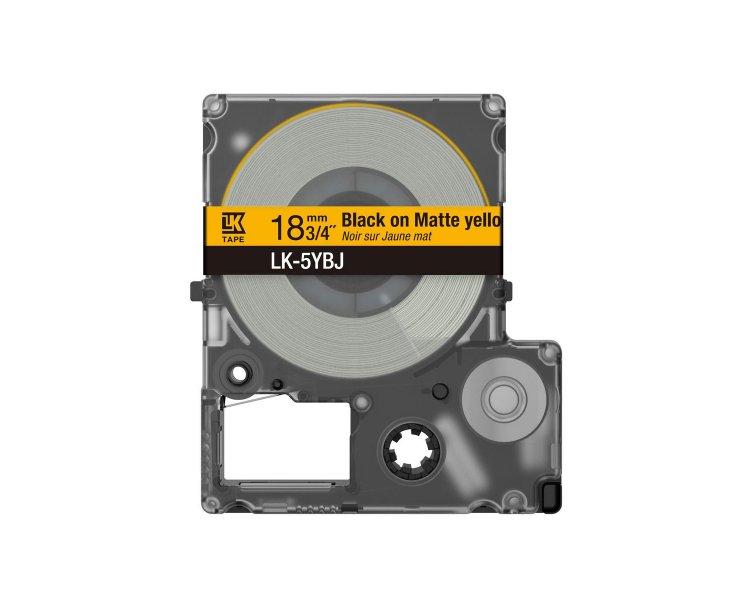 Epson LabelWorks LK-5YBJ - Black on matte yellow …