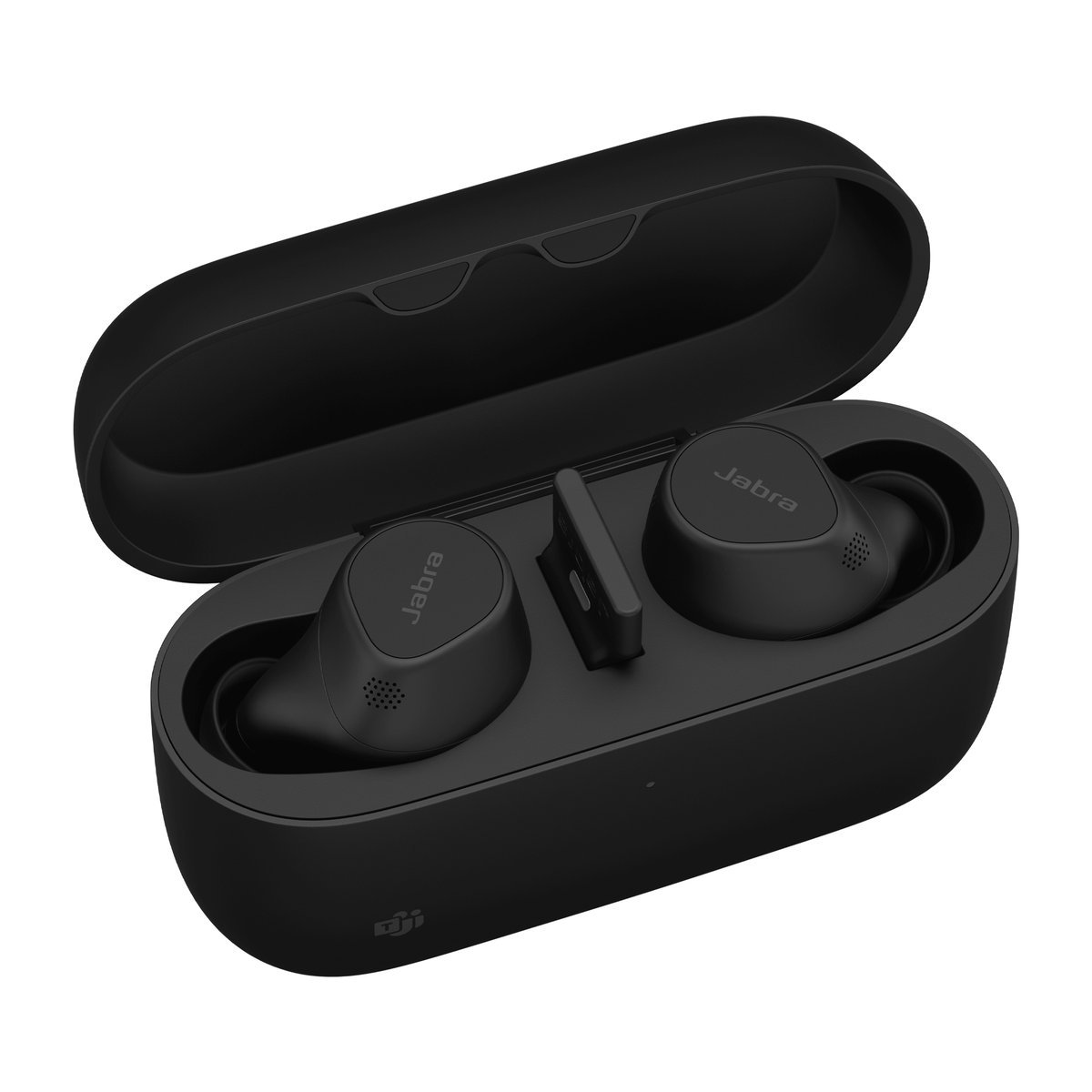 Jabra Evolve2 Buds MS - True wireless earphones con microfono - in-ear - Bluetooth - eliminazione rumore attivata - USB-A tramite adattatore Bluetooth - isolamento dal rumore - nero - Certificato per i team Microsoft