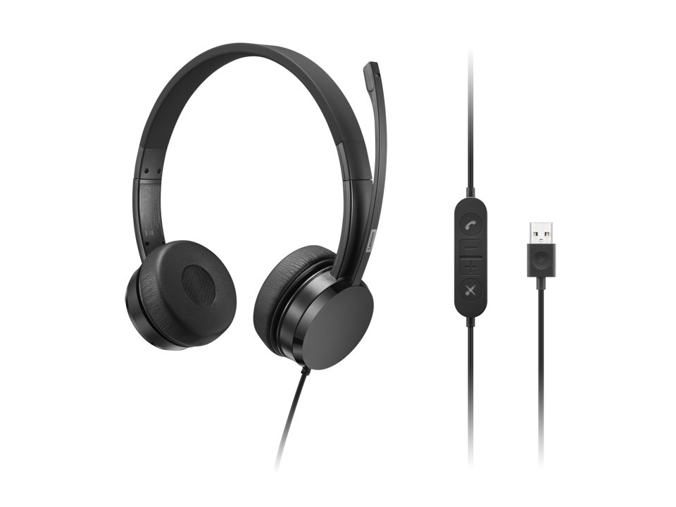 Lenovo - Cuffie con microfono - on-ear - …
