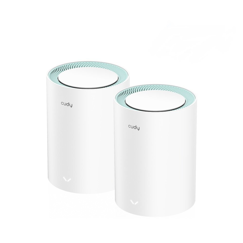 Cudy M1300 2-PACK sistema Wi-Fi Mesh Dual-band (2.4 GHz/5 GHz) Wi-Fi 5 (802.11ac) Bianco 1 Interno