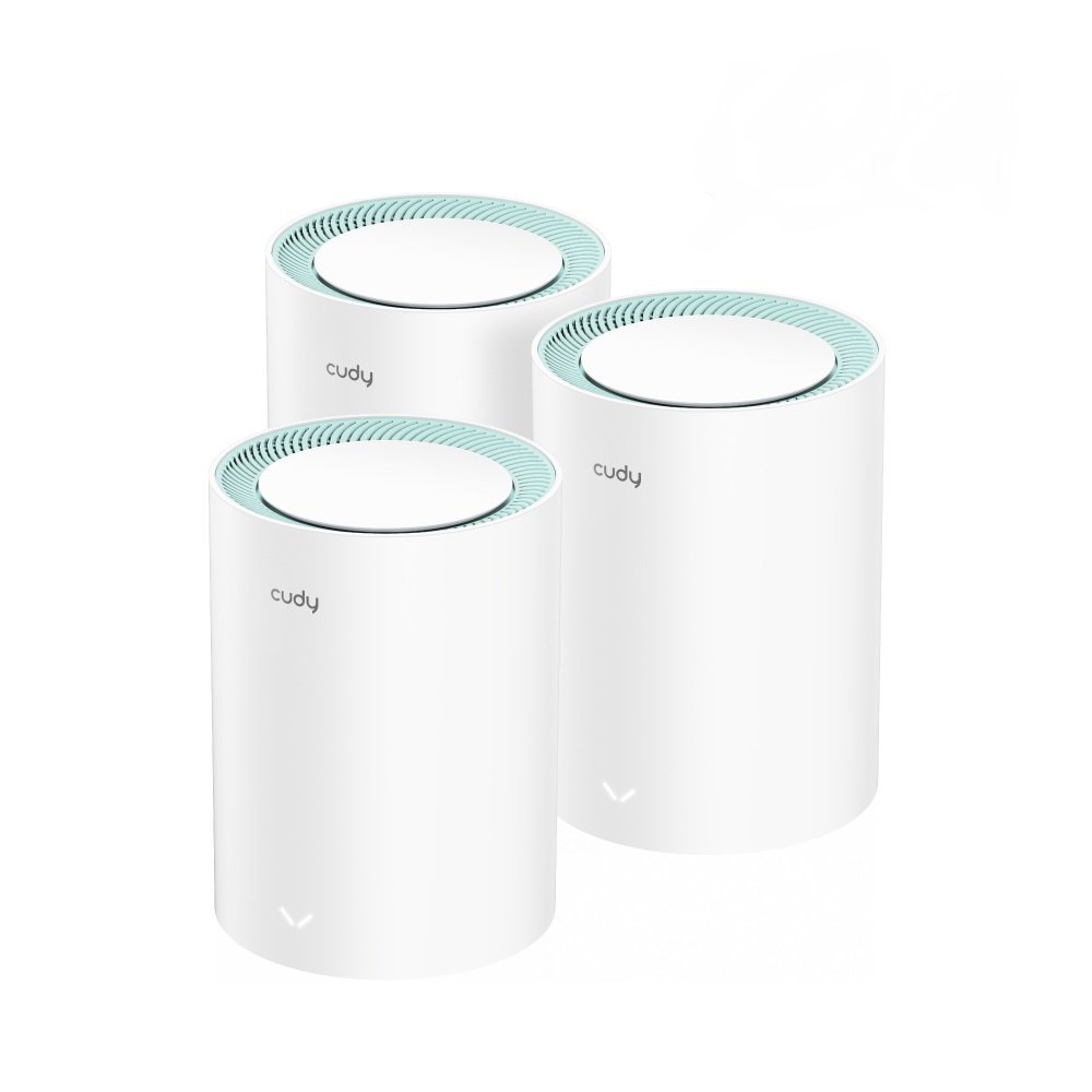Cudy M1300 3-PACK sistema Wi-Fi Mesh Dual-band (2.4 GHz/5 GHz) Wi-Fi 5 (802.11ac) Bianco 2 Interno