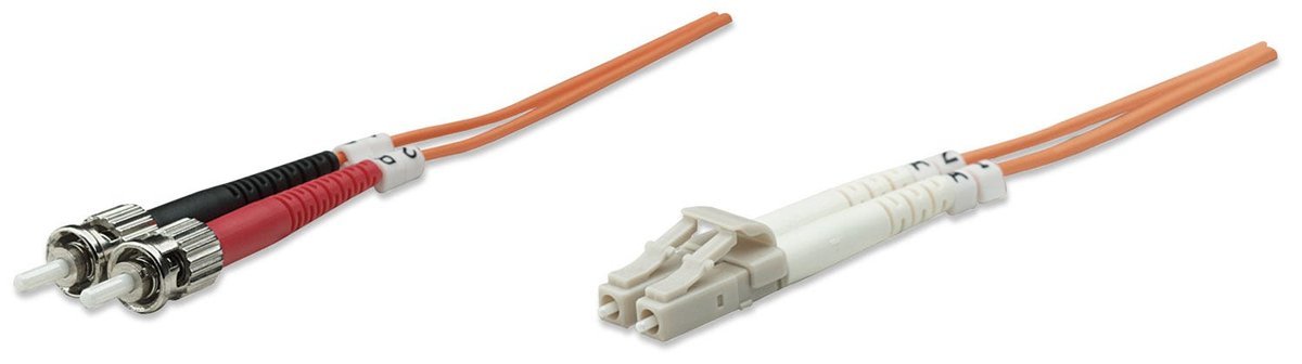 Intellinet 3m LC/ST cavo a fibre ottiche OM1 Arancione