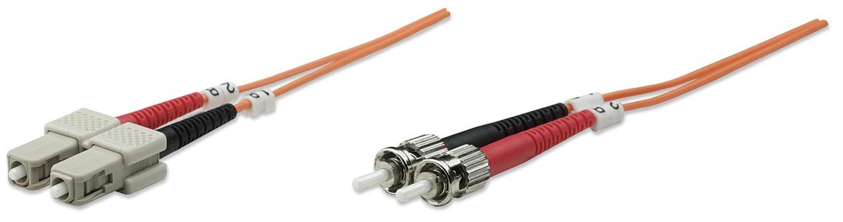 Intellinet 2m ST/SC cavo a fibre ottiche OM1 Arancione