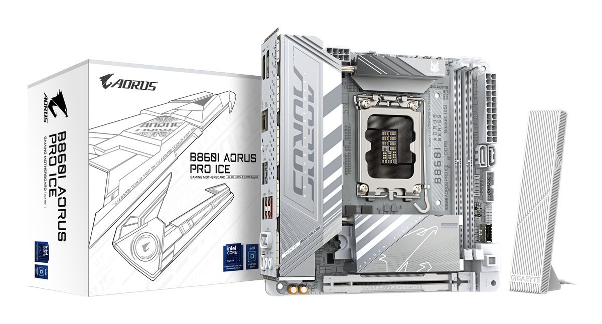 GIGABYTE B860I AORUS PRO ICE scheda madre Intel B860 LGA 1851 (Socket V1) mini ITX