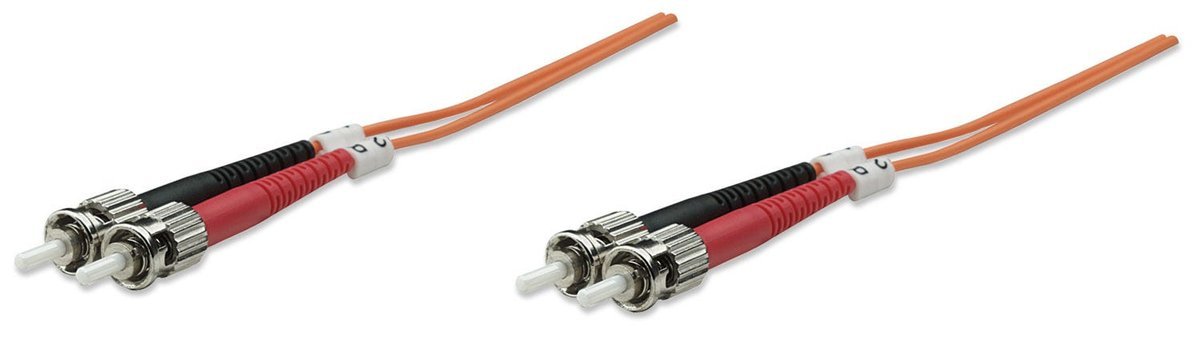 Intellinet 5.0m ST M/M cavo a fibre ottiche 5 m OM2 Arancione