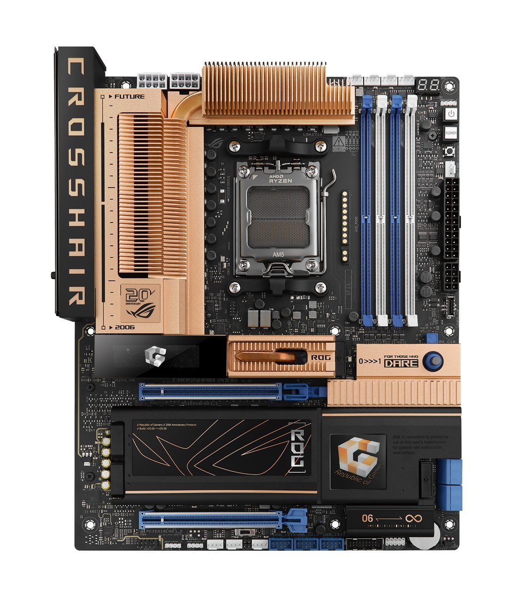 Asus ROG Crosshair 2006 - Scheda madre AM5 EATX DDR5 20° Anniversario ROG