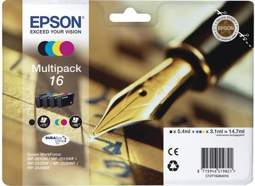 CARTUCCIA ORIGINALE 16 (C13T16264012) MULTIPACK