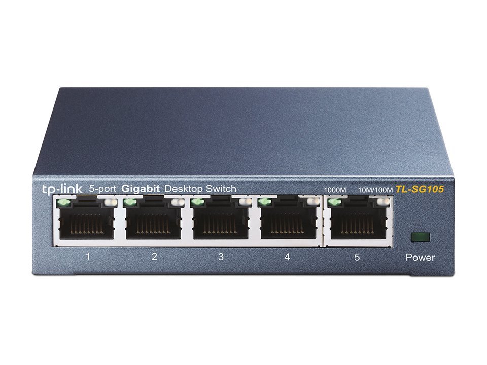 TP-Link TL-SG105 switch di rete Non gestito L2 Gigabit Ethernet (10/100/1000) Nero