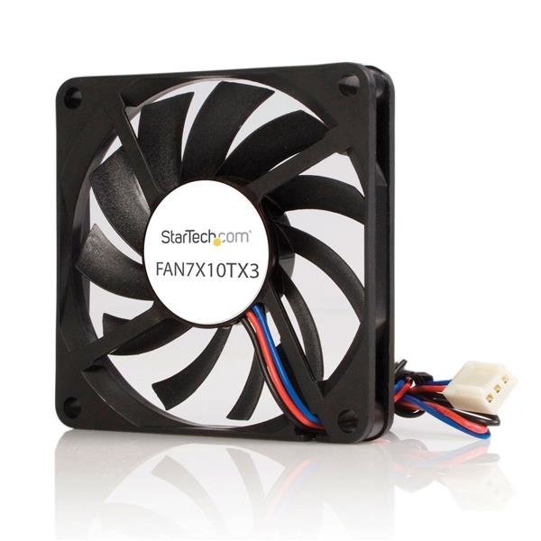 StarTech.com Ventola CPU di ricambio con doppio cuscinetto a sfera TX3 70 mm - Ventilatore per cabinet - 70 mm - nero