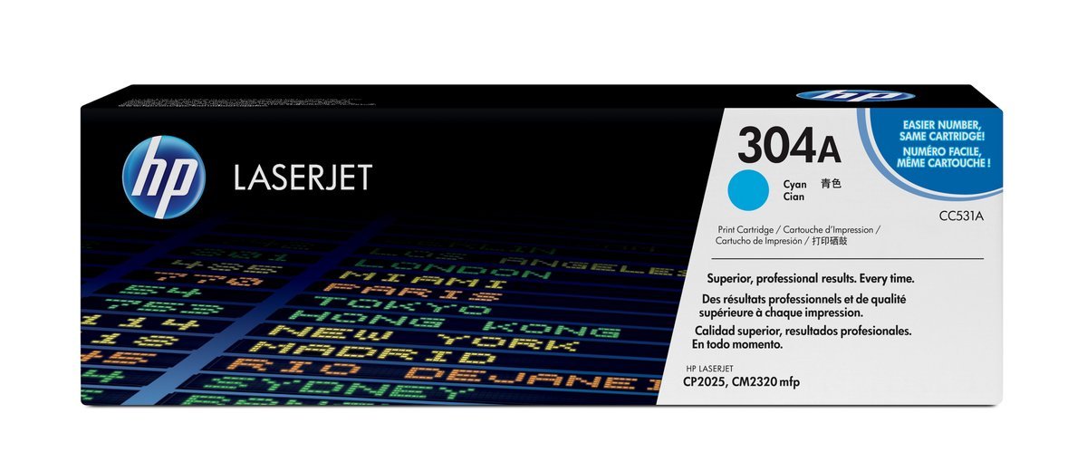 HP Cartuccia Toner originale ciano LaserJet 304A