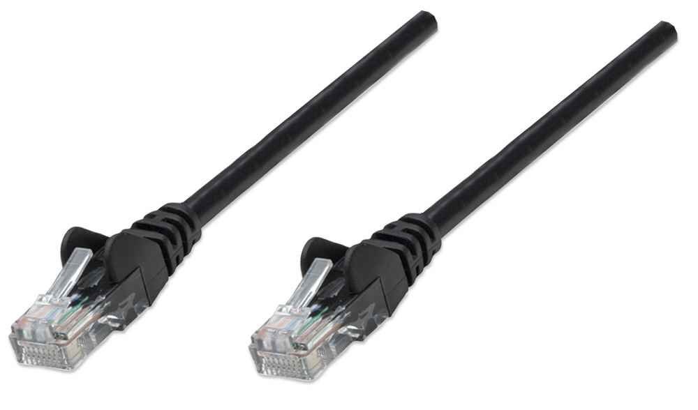Intellinet 0.45m Cat5e cavo di rete Nero 0,5 m U/UTP (UTP)