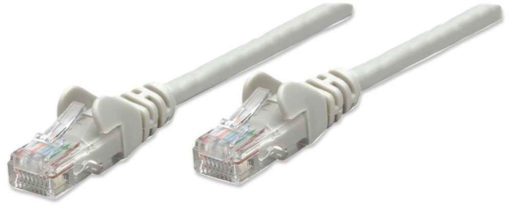 Intellinet Cat5e, 2m cavo di rete Grigio U/UTP (UTP)