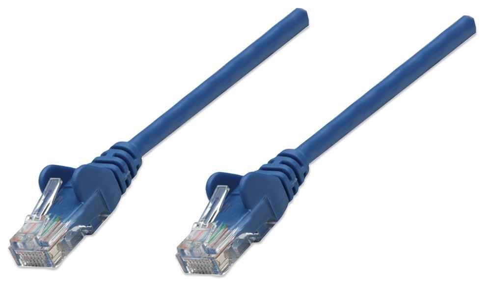 Intellinet 5m Cat5e cavo di rete Blu U/UTP (UTP)
