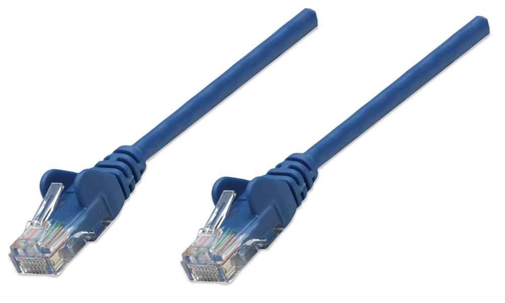 Intellinet 7.5m Cat5e cavo di rete Blu 7,5 m U/UTP (UTP)
