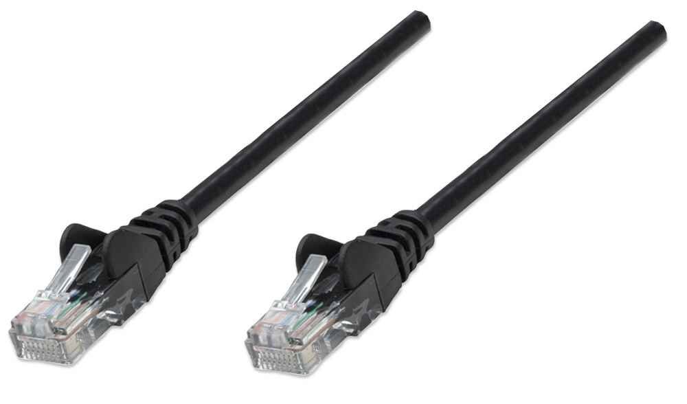 Intellinet 2m Cat5e cavo di rete Nero U/UTP (UTP)
