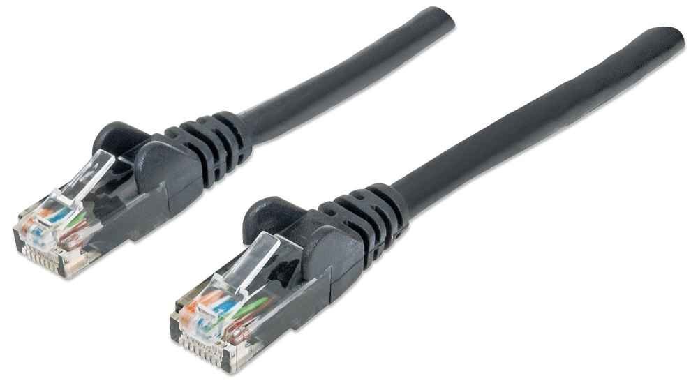 Intellinet 3m Cat6 cavo di rete Nero U/UTP (UTP)