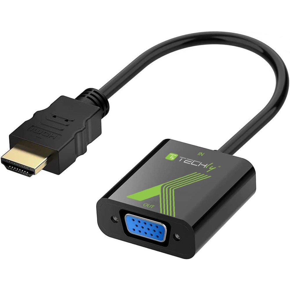 Techly IDATA HDMI-VGA2 Adattatore HDMI a S-VGA D-Sub15 …