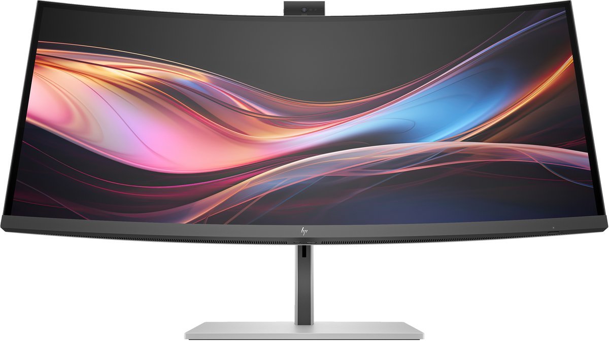 HP Series 7 Pro 34 inch WQHD Conferencing Monitor - 734pm Monitor PC 86,4 cm (34") 3440 x 1440 Pixel Wide Quad HD LCD Nero, Argento