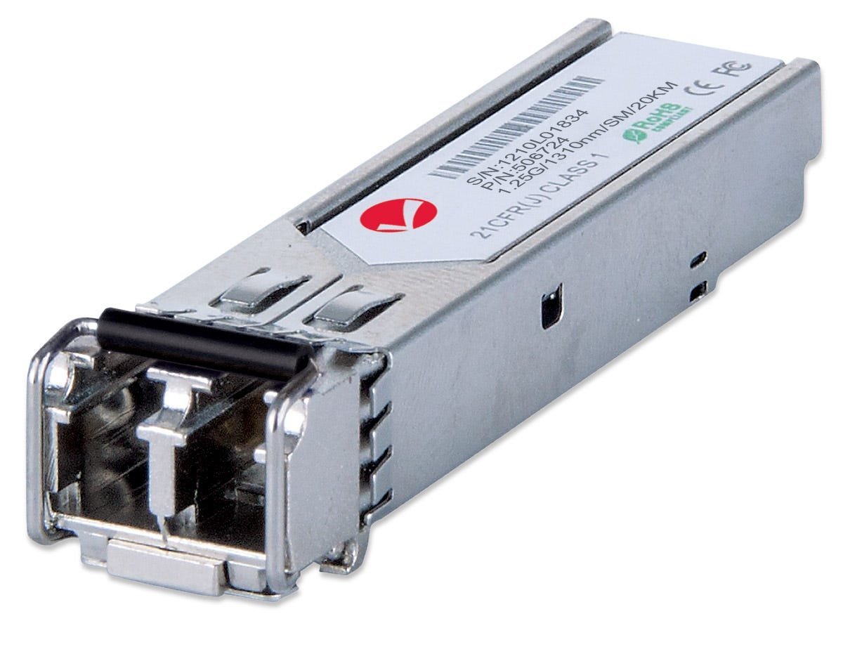 Intellinet 506724 modulo del ricetrasmettitore di rete Fibra ottica 1000 Mbit/s mini-GBIC 1310 nm