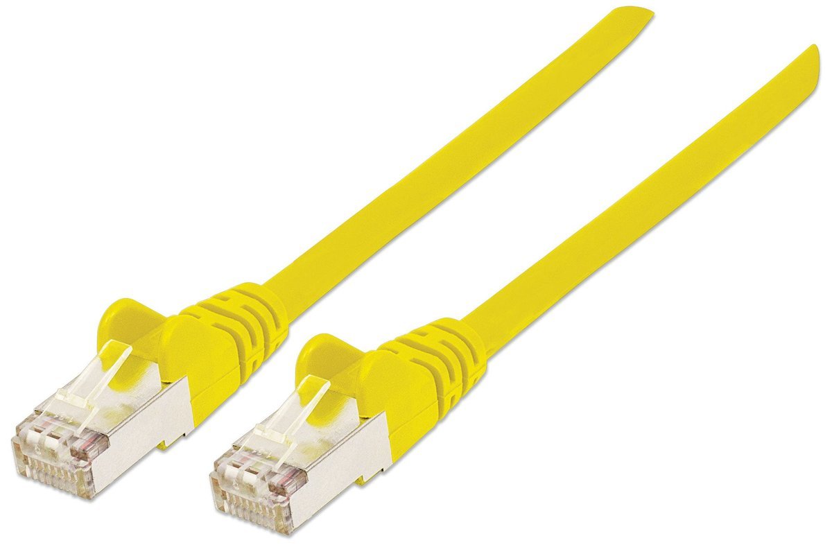 Intellinet 350501 cavo di rete Giallo 3 m Cat6a S/FTP (S-STP)