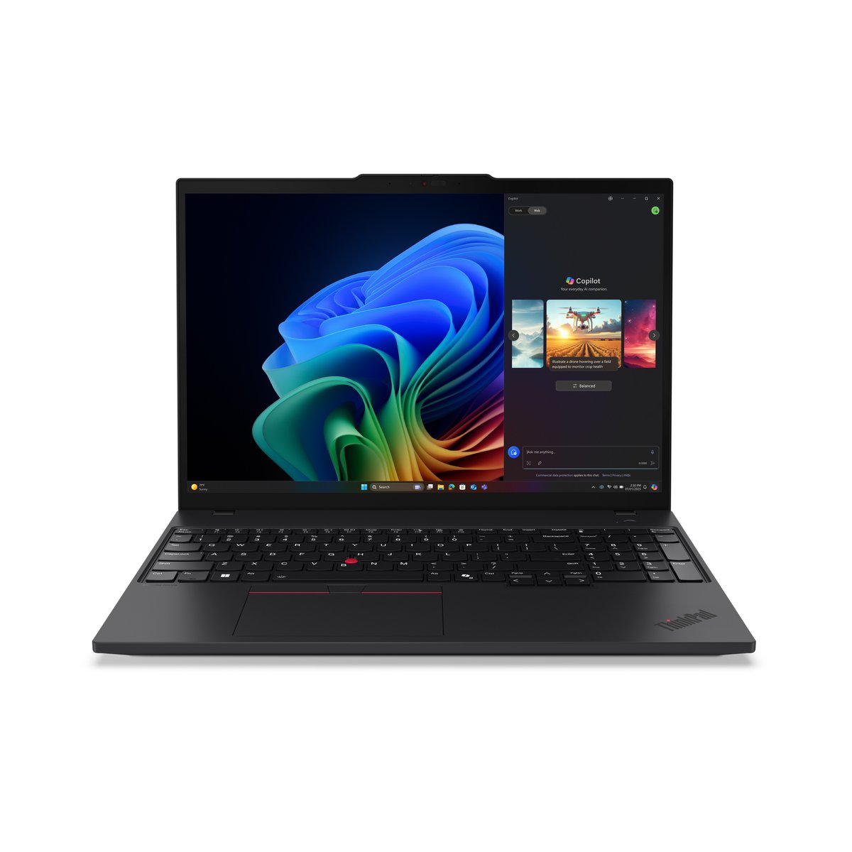 Lenovo ThinkPad T16 Gen 4 (AMD) Copilot+ PC AMD Ryzen AI 5 PRO PRO 340 Computer portatile 40,6 cm (16") WUXGA 32 GB DDR5-SDRAM 512 GB SSD Wi-Fi 7 (802.11be) Win