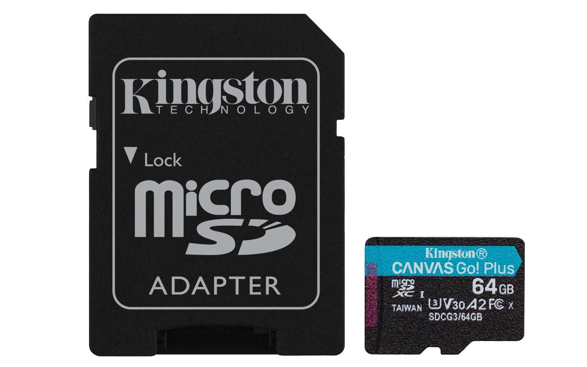 PARTI DI RICAMBIO 64GB MICROSDXC CANVAS GO PLUS