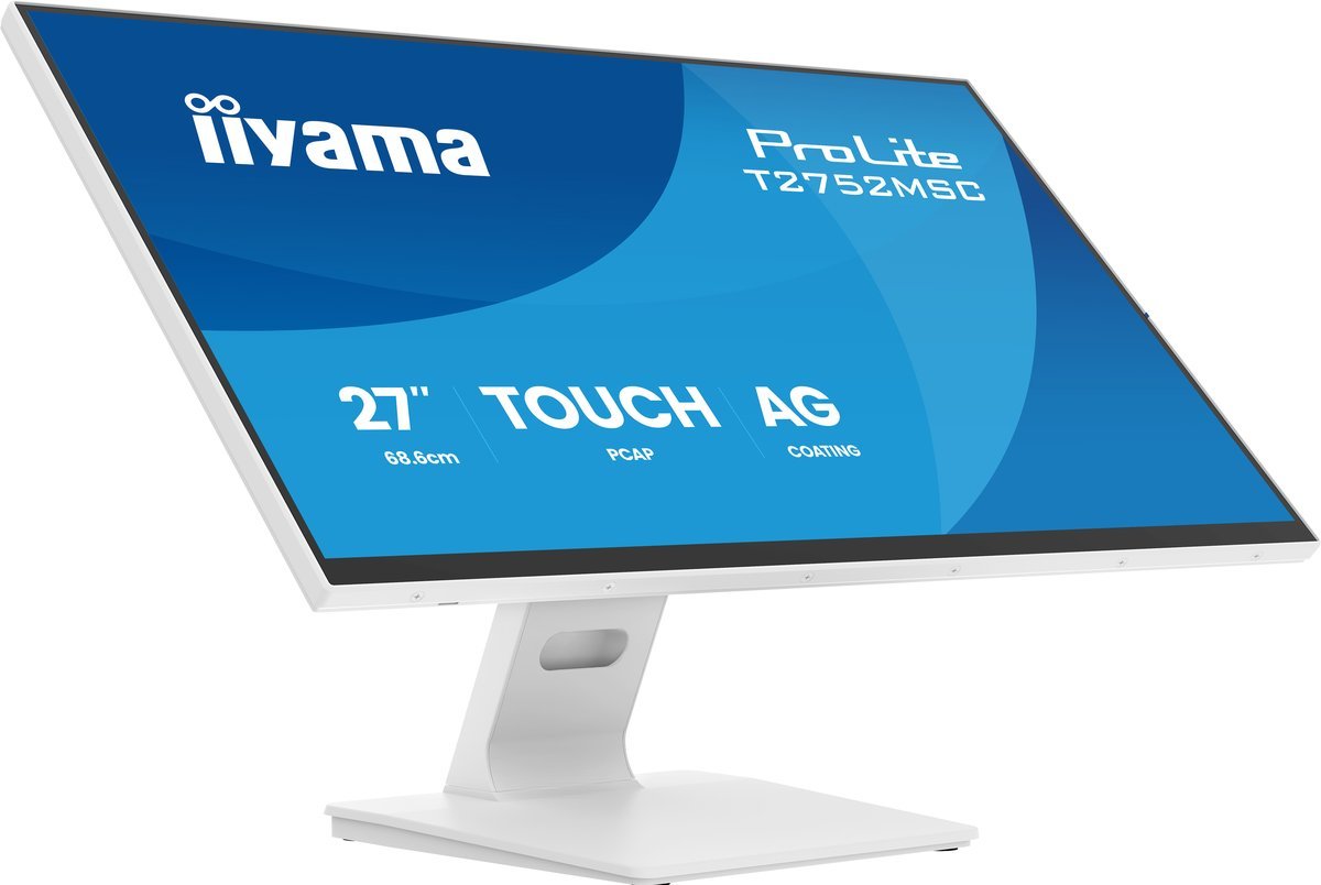 iiyama ProLite T2752MSC-W1AG Monitor PC 68,6 cm (27") 1920 x 1080 Pixel Full HD LCD Touch screen Bianco