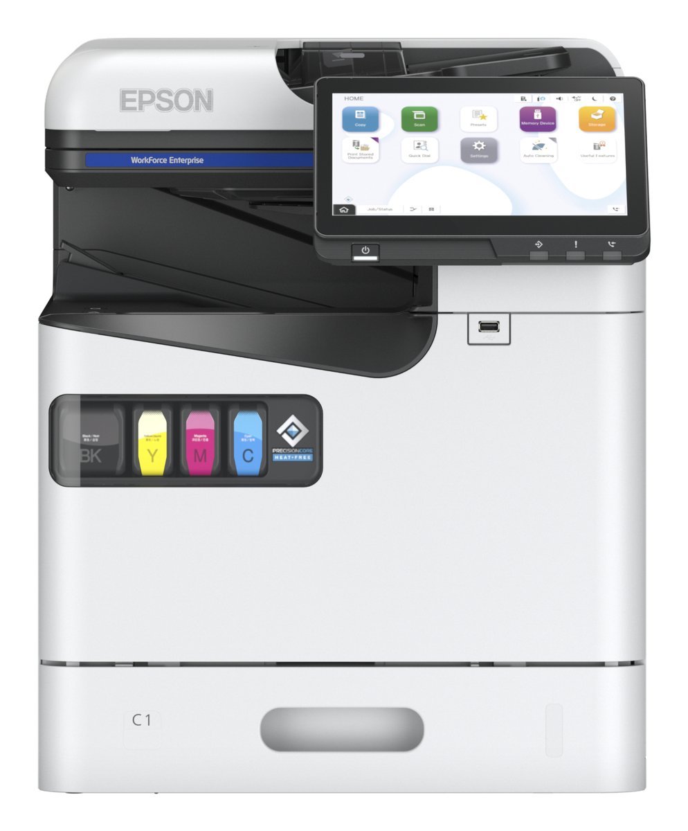 Epson WorkForce Enterprise AM-C550 - Stampante multifunzione - colore - ink-jet - 215 x 355 mm (originale) - A4 (supporti) - fino a 55 ppm (stampa) - 33.6 Kbps - USB, Gigabit LAN, host USB