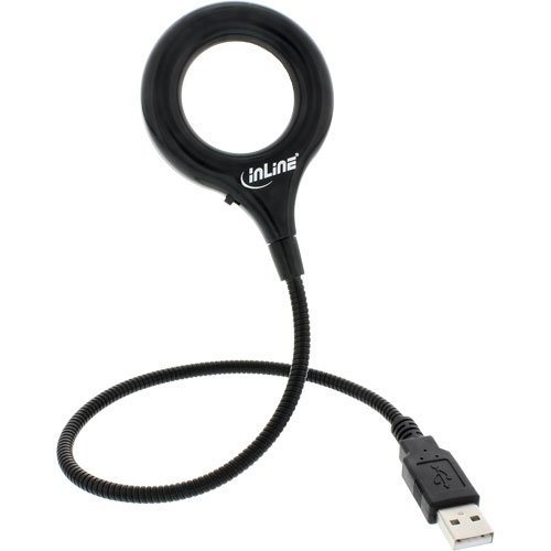 InLine Lente Ingrandimento 4x con LED - USB