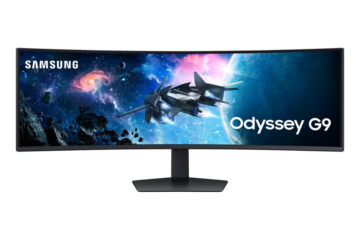 Samsung LS49CG954EUXEN Monitor LED Dual QHD da 49 pollici con hub USB e regolazione dell'altezza