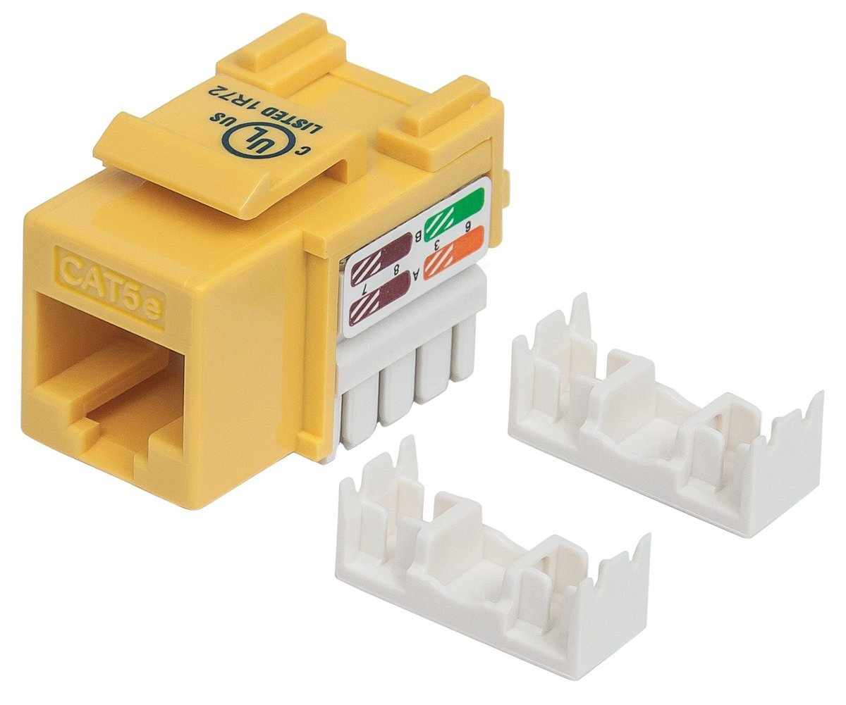 Intellinet 210133 Modulo keystone C5 UTP giallo