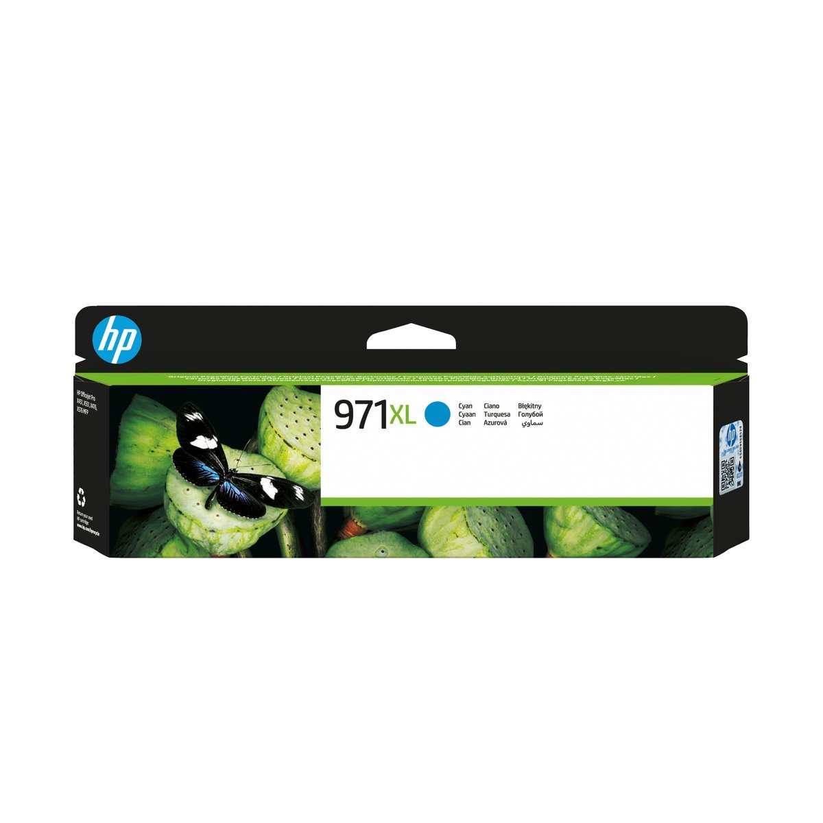 HP Cartuccia originale inchiostro ciano ad alta capacita 971XL - Resa elevata (XL) - Inchiostro a base di pigmento - 86,5 ml - 6600 pagine - 1 pz