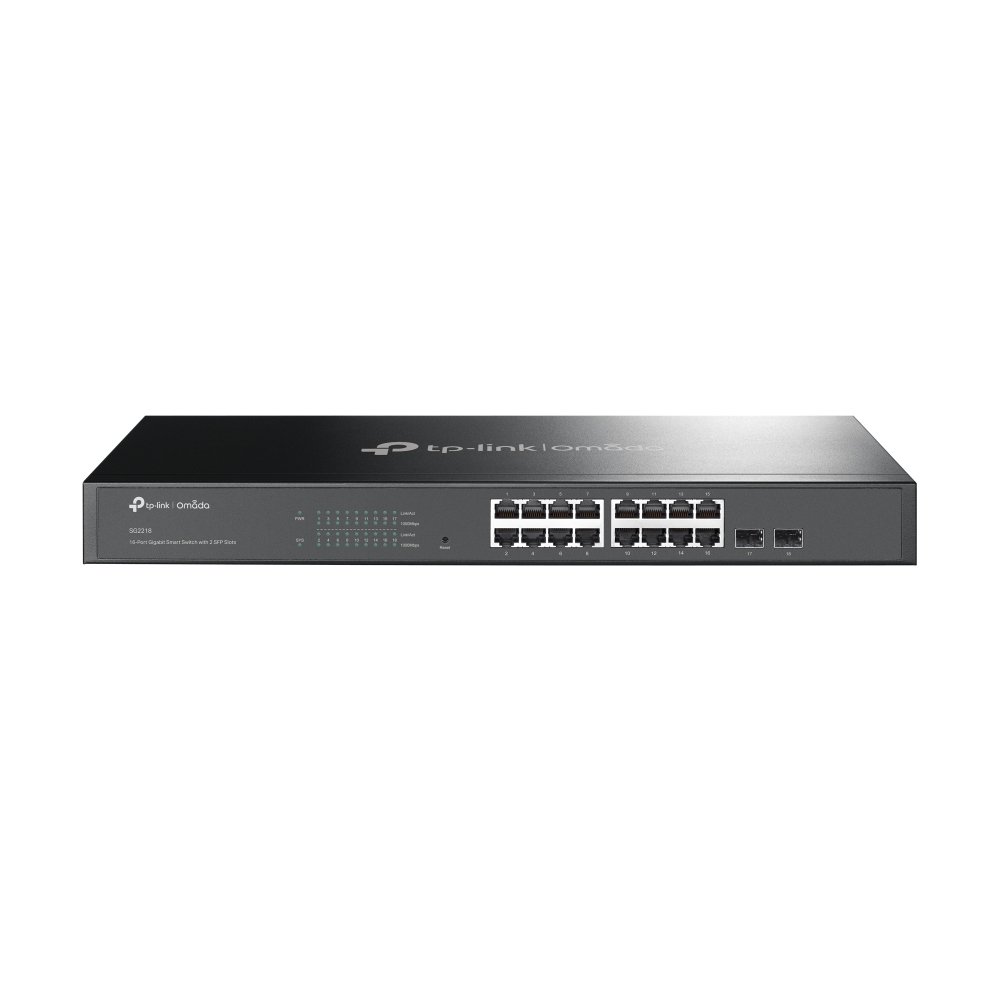 TP-Link SG2218 (TL-SG2218) JetStream™ 16-Port Gigabit Smart Switch with 2 Gigabit SFP Slots
